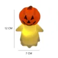 Halloween λαμπερό κολοκύθα φάντασμα νυχτερινό φως χαριτωμένο LED τρομακτικό γραφείο ατμόσφαιρα - Λάμπα Κολοκύθα Φάντασμα / 1 Τεμάχιο/Συσκευασία
