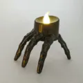 Halloween Skelett Hand Nachtlicht LED Kerze Lampe gruselige Requisiten Geisterfest Dekoration - Skeletthand / Leuchtende Finger Kerzenlicht