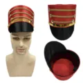 Sombrero de Soldado Cascanueces Rojo Banda de Música Fiesta Navidad Actuación - Rojo