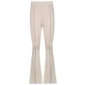 Solid color casual flare pants women high waist stretch trousers for stylish daily wear outfit - S / Bottoms / Nude