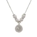 Elegant star pendant pearl necklace, stylish minimalist clavicle chain for women daily wear. - Silver