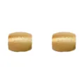 French vintage minimalist gold brushed metal barrel earrings for women elegant daily wear jewelry - Geometric Barrel Stud (4#) / Gold