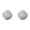 Französische vintage minimalistische metall gebürstete ohrringe, stilvolle silber ohrstecker. - 3D Geometrischer Ohrstecker (9#)