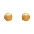 Minimale goldene gebürstete Kugel Ohrstecker, schicke Retro geometrische Metall Schmuck. - Runder gebürsteter Ohrstecker (22#)
