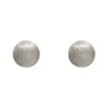 Minimalistische gebürstete Metallkugel Ohrringe, französischer Retro schicker Modeschmuck. - Runder gebürsteter Ohrstecker (23#)