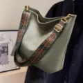 Modieuze retro effen schoudertas voor dames, grote capaciteit glanzende hobo crossbody tas. - Grijs