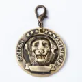 Colgante de collar de perro de metal con etiqueta de identificación de mascota golden retriever - Colgante Golden Retriever / 4cm