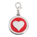 Placa para perro de aleación de zinc con corazón, etiqueta de identificación grabable imagen principal. - Rojo (Sin Grabado)