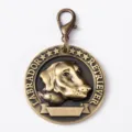 Etiqueta de perro Labrador de aleación de zinc vintage colgante de metal para mascotas ID - Labrador / 4cm