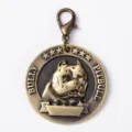Colgante vintage de aleacion de zinc placa para perro metal ID insignia con diseno de pitbull. - Bully / 4cm