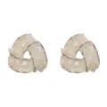 Handcrafted crystal geometric stud earrings, sweet and elegant daily accessories for women. - 2# White Shell Hollow Triangle Earrings