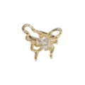 Brazalete de oreja de mariposa hueca de metal dorado para mujer, pendiente de clip minimalista. - Pendiente de Cartílago (Z05-310) / Pieza Individual / Dorado