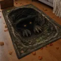 3D Halloween monster floor rug optical illusion non-slip carpet for living room bedroom - 40*60cm / Halloween Rug Style One