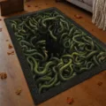 Halloween 3D snake pit illusion area rug, non-slip floor mat for living room bedroom. - 40*60cm / Halloween Rug Style Five