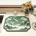 Tappetino scolapiatti da cucina in stile cinese in terra diatomacea per stoviglie - 30*40cm / GD - Tappetino scolapiatti in stile cinese - 11