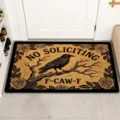 Tapis de porte corbeau Halloween antidérapant pour entrée de maison décoration sol - 0624BFWSJ-12 / 40x60cm