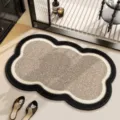 Cloud shaped non slip floor mat for bathroom hallway entry cute aesthetic fluffy doormat rug - 30*40cm / Woven Cloud Warmth YM-4931