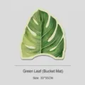 Leaf Toilet Mat Diatomaceous Earth Green Monstera 50x55cm Non-slip Absorbent Bath Mat - 50*55cm / U-Shaped Greenery 50_55cm (Toilet Mat)