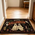 Paillasson d'entrée Halloween tapis de sol antidérapant motif fantôme chauve-souris - 0624BFWSJ-8 / 40x60cm