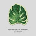 Monstera leaf shaped toilet mat bathroom anti-slip absorbent green floor rug 50x55cm - 50*55cm / U-Shaped Lush Green Leaves - 50*55cm [Toilet Mat]