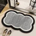 Modern irregular absorbent anti-slip floor mat for entryway and bathroom variant - Cloud Cluster Flower Shaped YM-4750