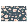 Floral thank you card with painted flowers design, blank greeting card for gift decoration. - 50 Sheets/Pack (9x5.4cm) / Style 2