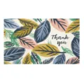 Painted floral thank you card botanical leaves greeting postcard gift decorative stationery - 50 Sheets/Pack (9x5.4cm) / Style 3