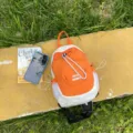 Mochila pequeña de exterior naranja blanca ligera casual versátil deporte senderismo - Naranja