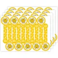Adesivi da forno lunghi gialli simpatici etichette smiley per decorazione torta dessert - Stile 011 / 100 Adesivi/Confezione