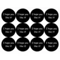 Round black and white sealing stickers with English text for baking and gift packaging decoration. - Style 5 / 10 Sheets (120 Stickers/Pack) / Black