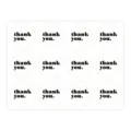 Round thank you sealing stickers for packaging gift boxes envelopes labels 120 pcs pack. - Model 004 White