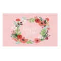 Floral thank you card copperplate paper greeting card gift packaging insert for wholesale 1pcs - Style 3 / 50 Pieces/Pack