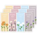 Fresh floral thank you stickers, rectangular sealing stickers for gift packaging, pack of 52 - HW-004 / 52 Labels/Pack