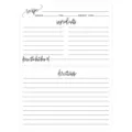 Tarjetas de recetas minimalistas en blanco imprimibles cocina comida formula 15x10cm - 15x10cm (25 Hojas/Paquete)