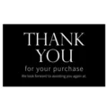 Black thank you cards for packaging, 50pcs gift greeting cards for small business and bouquets. - Card Design 95 (50 Cards/pack)