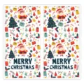 Christmas sticker seals holiday gift box labels decorative self-adhesive festive party supplies - Style 1 / 25 Sheets/Pack (50 Stickers)
