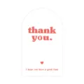 Arch shaped thank you sticker for gift packaging, sealing label, minimalist decorative card. - Style 001 / 9x5.4cm (50 pcs/pack)