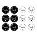 Minimalist round sealing stickers, black and white thank you labels for bakery and gift wrapping. - Style 2 / 10 Sheets (120 Stickers/Pack) / Black and White