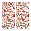 Christmas sticker seal label waterproof decorative label for gift box packaging holiday supply - Style 2 / 25 Sheets/Pack (50 Stickers)