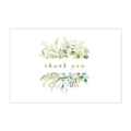 Carte de remerciement botanique verte pour emballage cadeau, jolie carte de vœux florale. - Style 6