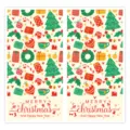Christmas sealing stickers holiday gift decoration adhesive labels festive design 2pcs - Style 4 / 25 Sheets/Pack (50 Stickers)