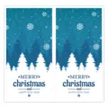 Christmas sealing stickers with winter pine forest and snowy landscape designs for gifts. - Style 5 / 25 Sheets/Pack (50 Stickers)