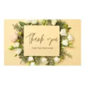 Μινιμαλιστικές κάρτες ευχαριστιών με floral σχέδιο, ιδανικές για δώρα και καταστήματα. - Στυλ 4 / 50 Τεμάχια/Συσκευασία