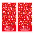 Christmas sealing sticker roll festive gift box packaging label decorative holiday sticker - Style 7 / 25 Sheets/Pack (50 Stickers)