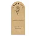 Minimalist floral thank you sticker rectangular sealing label for gift packaging decor - Style B (Kraft Paper) / 50 Pieces/Pack