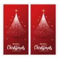 Christmas tree sticker merry christmas waterproof decorative label for gift box sealing 2pcs - Style 8 / 25 Sheets/Pack (50 Stickers)