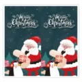 Christmas stickers self-adhesive seals gift box decoration labels holiday party supplies - Style 11 / 25 Sheets/Pack (50 Stickers)