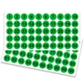 100 pcs green round number stickers 1 to 100 consecutive numbers for office storage labeling - 10 Large Sheets (500 Stickers/Pack) / Green