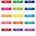 Multicolor rectangle blank name tag stickers, writable adhesive labels for classification. - Style B / 15 Stickers/Sheet
