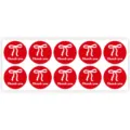 Red polka dot bow thank you stickers round packaging sealing labels for gifts and decoration. - Style A / Red